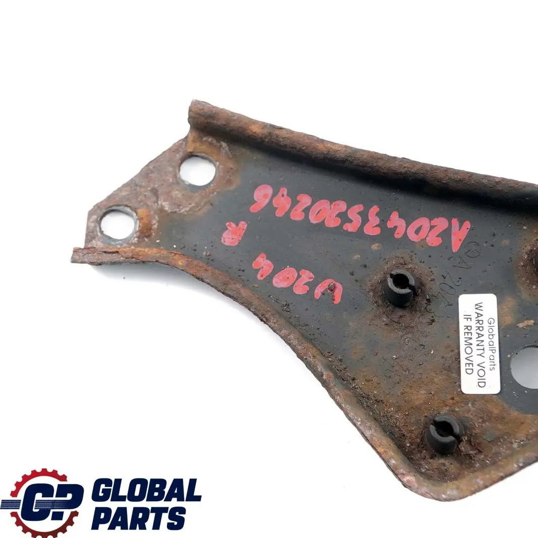 Support Plaque Montage Sous-Châssis Arrière Droit pour Mercedes W204 W212 à propos du numéro de pièce A2043520246 Mercedes W204 W212 Support Plaque Montage Sous-Châssis Arrière Droit - SKU A2043520246 - Numéro de pièce A2043520246