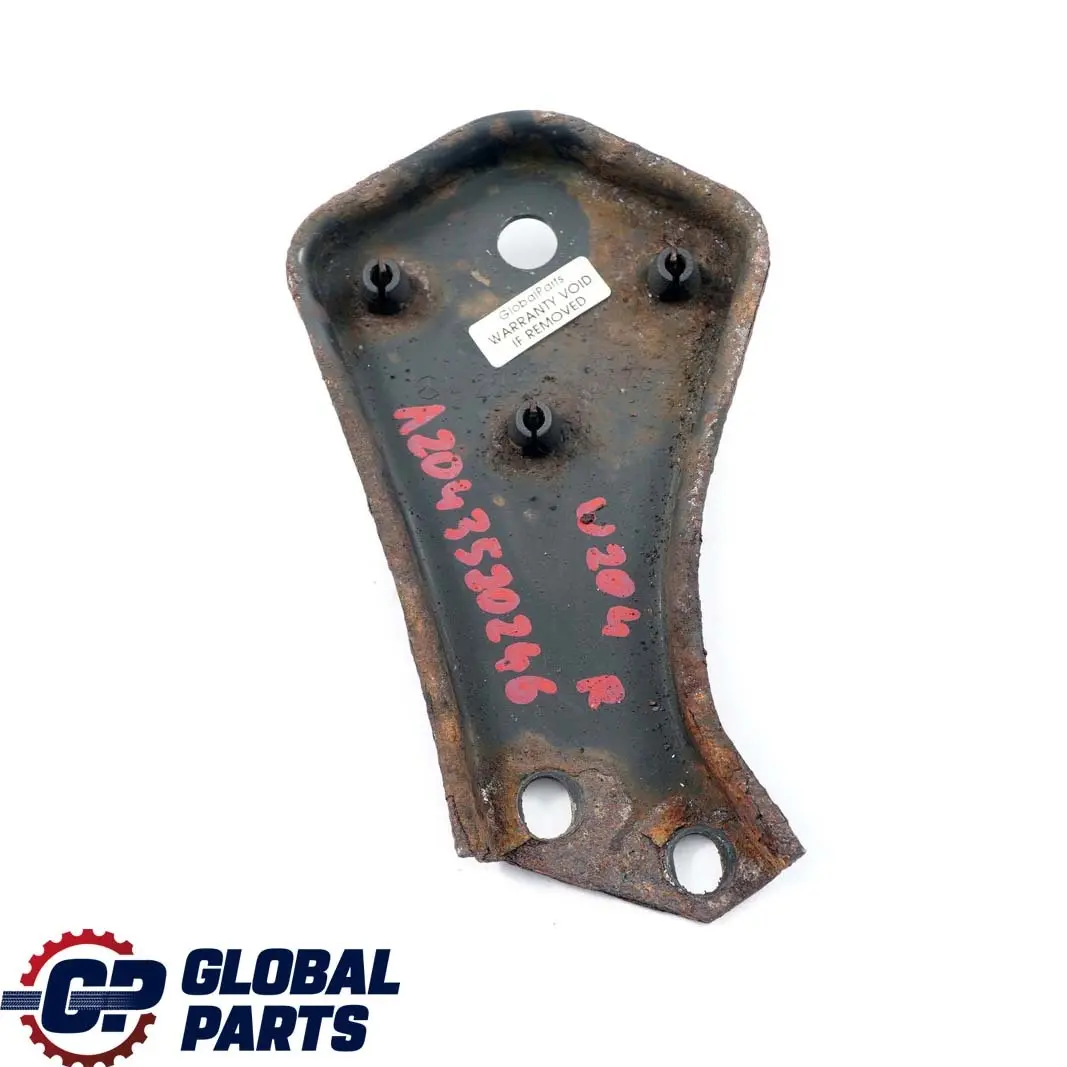 Mercedes W204 W212 Staffa Montaggio Piastra Destra Telaio Ausiliario Posteriore - SKU A2043520246 - Numero di parte A2043520246