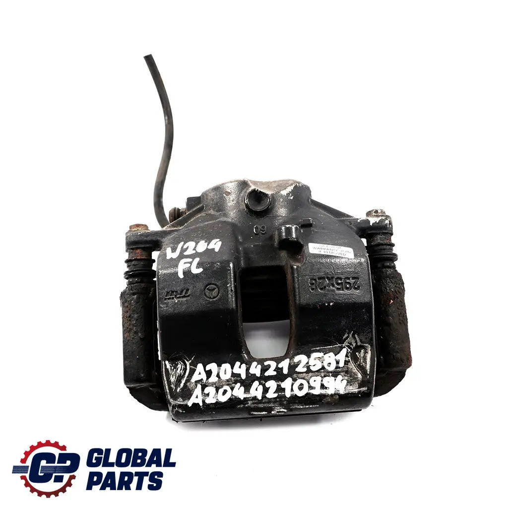 Clase C W204 Delantero Izquierdo Pinza De freno TRW 295X28 para Mercedes con número de pieza A2044212581 Mercedes Clase C W204 Delantero Izquierdo Pinza De freno TRW 295X28 - SKU A2044212581 - Número de pieza A2044212581
