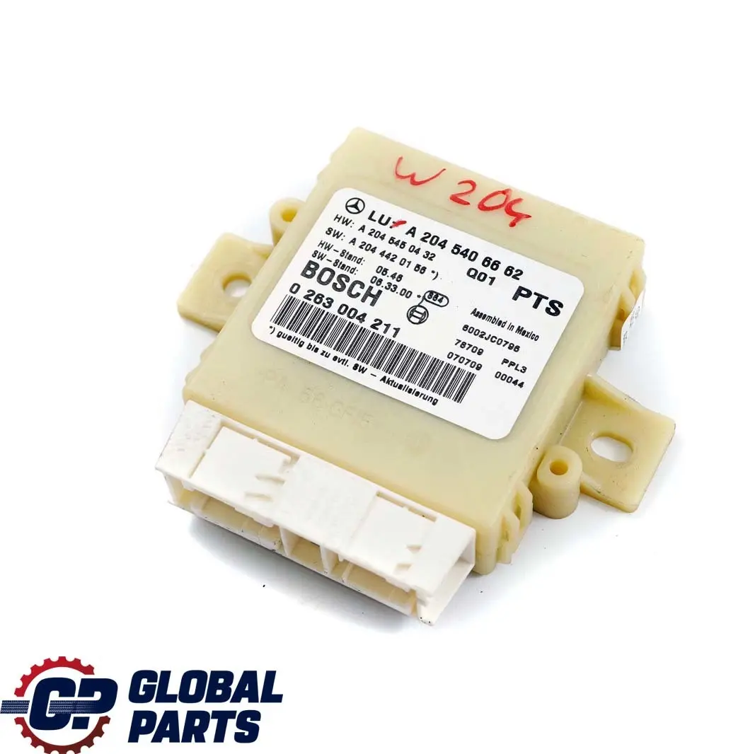  Mercedes-Benz W204 PDC Sensor Aparcamiento Módulo Control Distancia - SKU A2045406662 - Número de pieza A2045406662