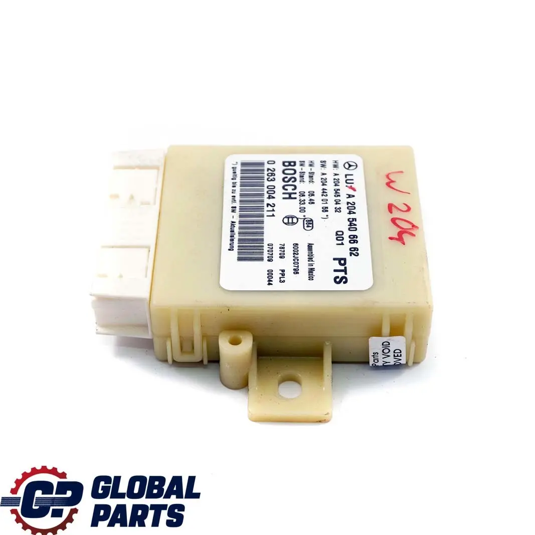 Mercedes-Benz W204 PDC Sensor Aparcamiento Módulo Control Distancia para con número de pieza A2045406662 Mercedes-Benz W204 PDC Sensor Aparcamiento Módulo Control Distancia - SKU A2045406662 - Número de pieza A2045406662