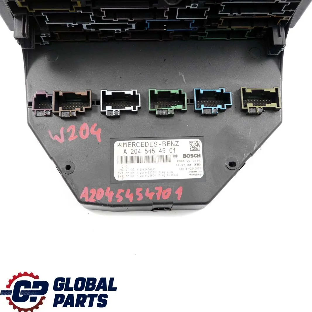 Mercedes W204 Sicherungskasten Relais Steuergerät Elektromodul SAM A2045454501 - SKU A2045454701 - Teilenummer A2045454701