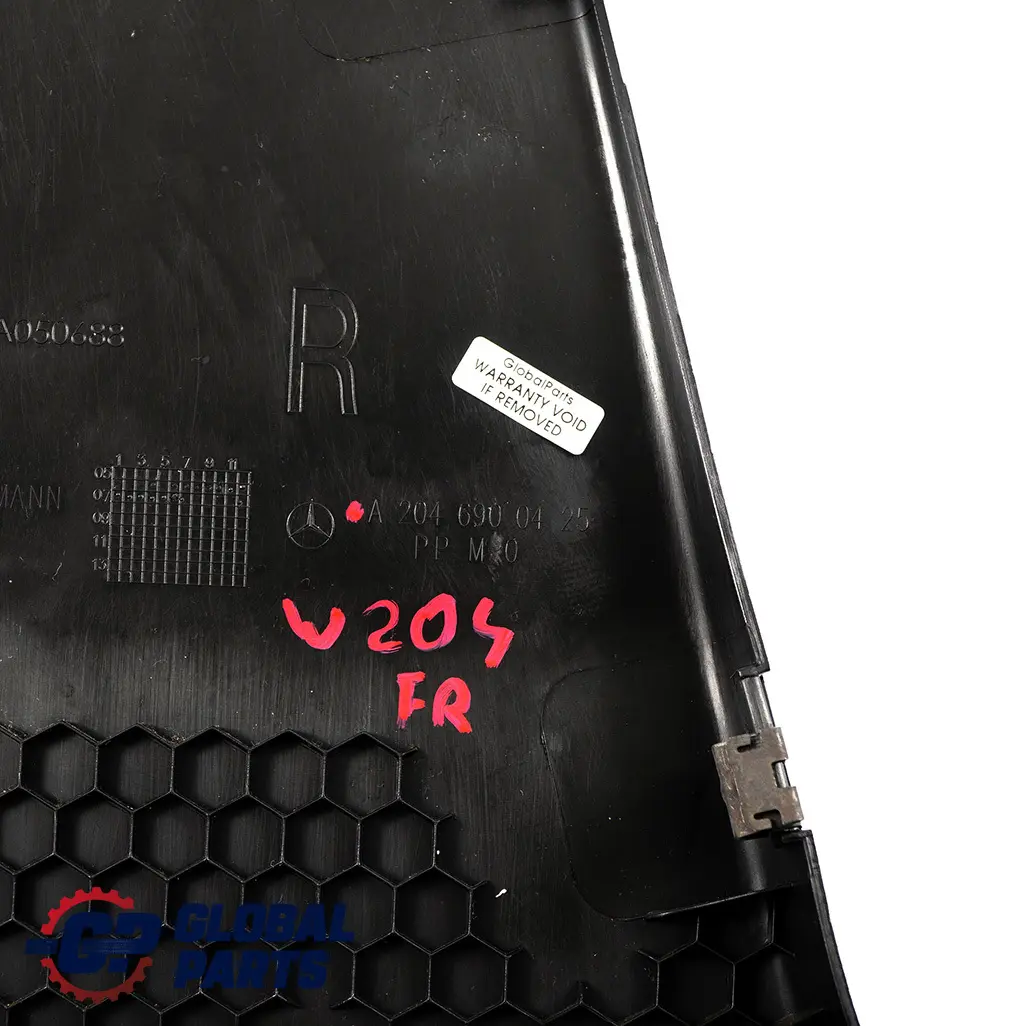 Mercedes W204 B-Pillar Trim Cover Bottom Right O/S - SKU A2046900425 - Part number A2046900425