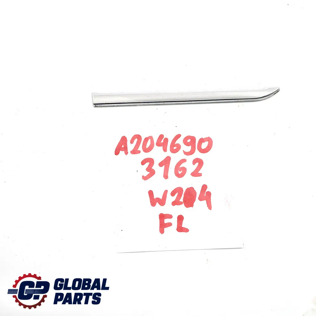  Mercedes-Benz C-Klasse W204 Kotflügel Vorne Links Zierleiste Leiste Chrom - SKU A2046903162 - Teilenummer A2046903162