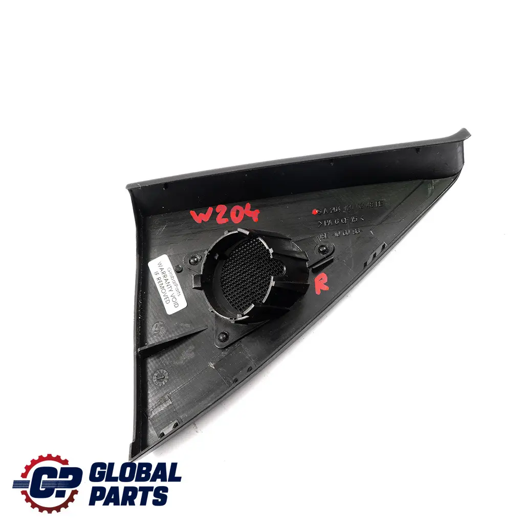 Mercedes-Benz C W204 Front Right Wing Mirror Triangle Trim Cover to with Part number A2047200248 Mercedes-Benz C W204 Front Right Wing Mirror Triangle Trim Cover - SKU A2047200248 - Part number A2047200248
