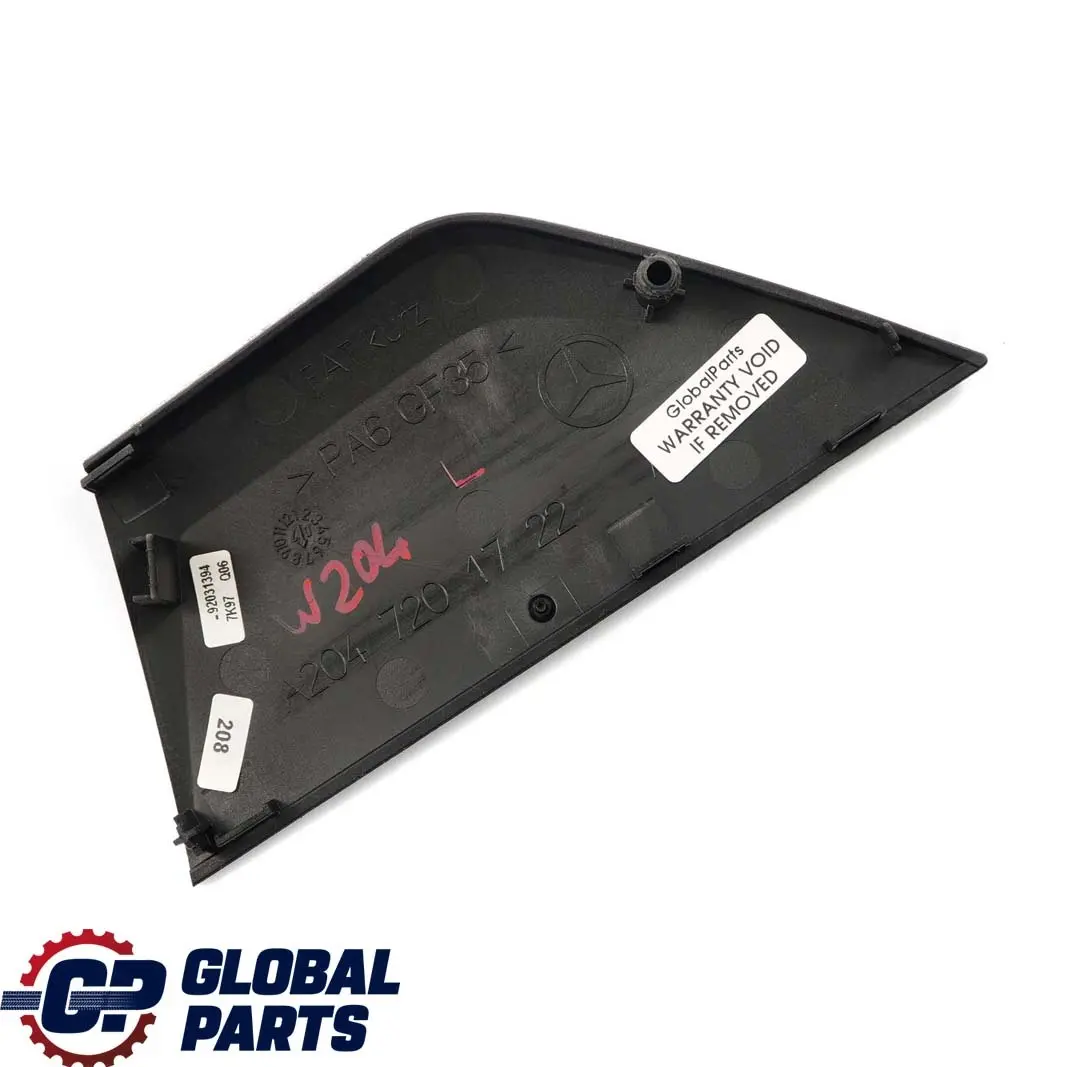 Mercedes-Benz C-Class W204 Front Door Left N/S Cover Handle Trim to with Part number A2047201722 Mercedes-Benz C-Class W204 Front Door Left N/S Cover Handle Trim - SKU A2047201722 - Part number A2047201722