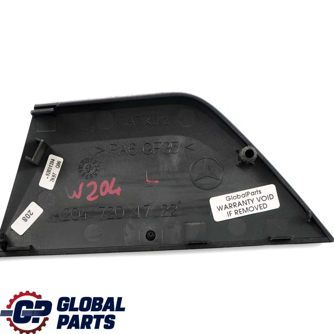 Mercedes-Benz C-Class W204 Front Door Left N/S Cover Handle Trim to with Part number A2047201722 Mercedes-Benz C-Class W204 Front Door Left N/S Cover Handle Trim - SKU A2047201722 - Part number A2047201722
