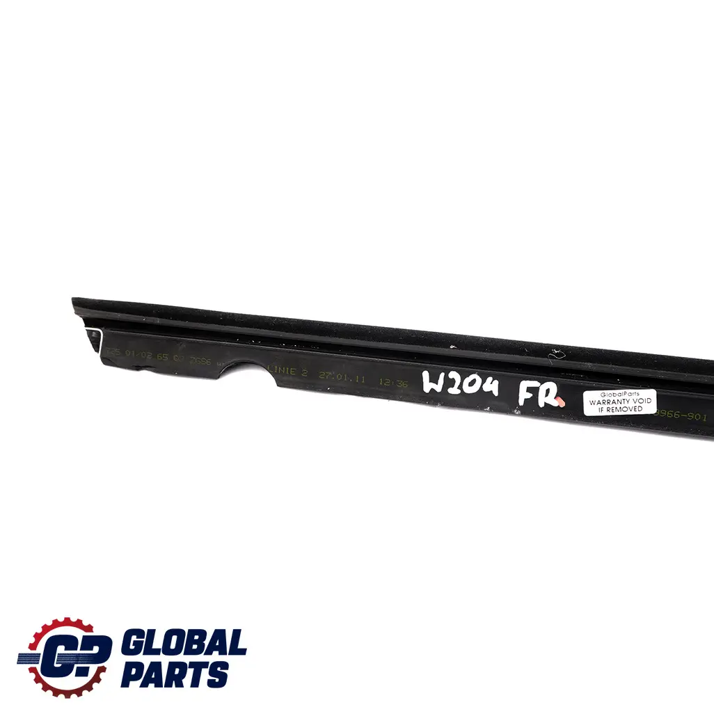 Mercedes C W204 Front Right O/S Door Window Inside Interior Seal Rail - SKU A2047250265 - Part number A2047250265