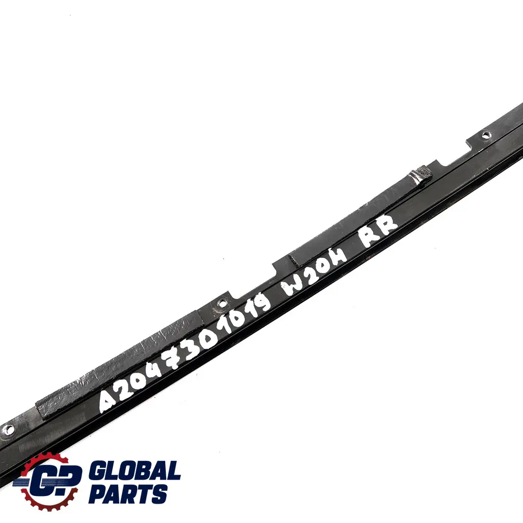 Mercedes W204 Puerta Trasera Derecha Ventana Barra de Vidrio Guía de Apoyo - SKU A2047301019 - Número de pieza A2047301019