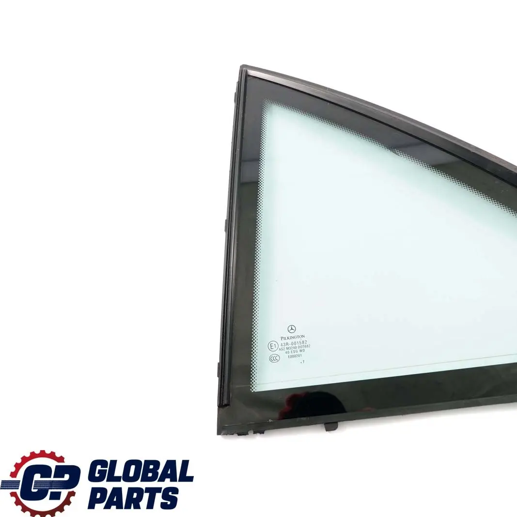 Mercedes W204 Finestrino Laterale Verde AS2 Posteriore Sinistro - SKU A2047303500 - Numero di parte A2047303500