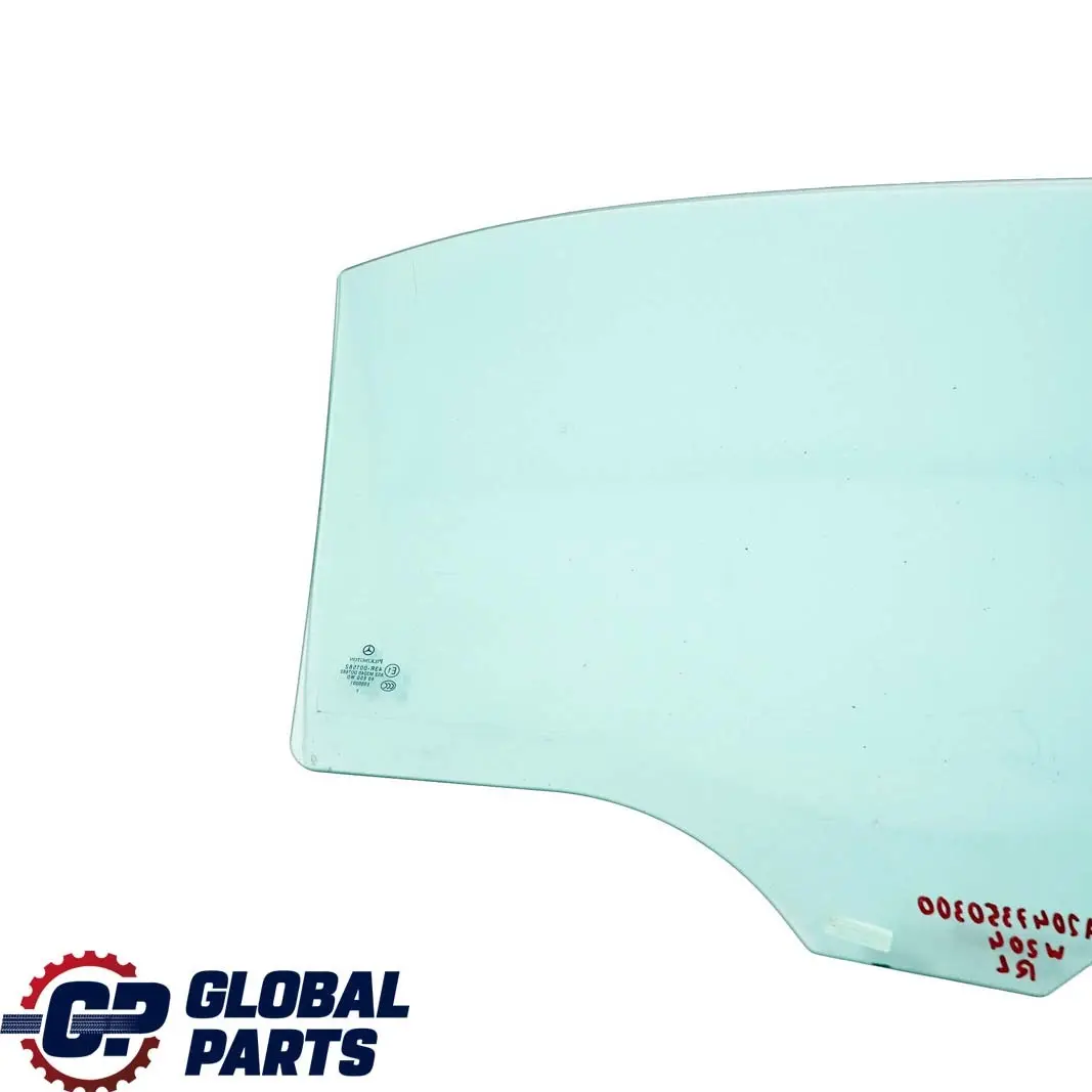  Mercedes-Benz C-Class W204 Saloon Rear Left N/S Window Glass Green AS2 - SKU A2047350300 - Part number A2047350300