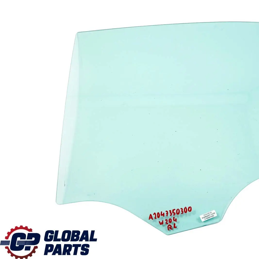  Mercedes-Benz C-Class W204 Saloon Rear Left N/S Window Glass Green AS2 - SKU A2047350300 - Part number A2047350300