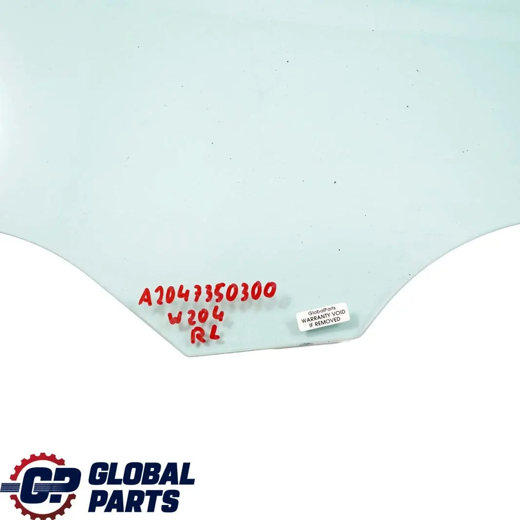  Mercedes-Benz C-Class W204 Saloon Rear Left N/S Window Glass Green AS2 - SKU A2047350300 - Part number A2047350300