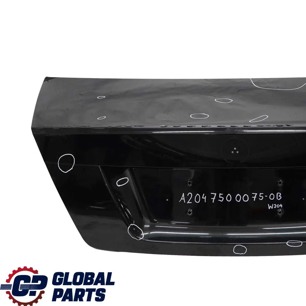  Mercedes-Benz C-Class W204 Saloon Boot Trunk Lid Tailgate Obsidian Black - 197 - SKU A2047500075-OB - Part number A2047500075