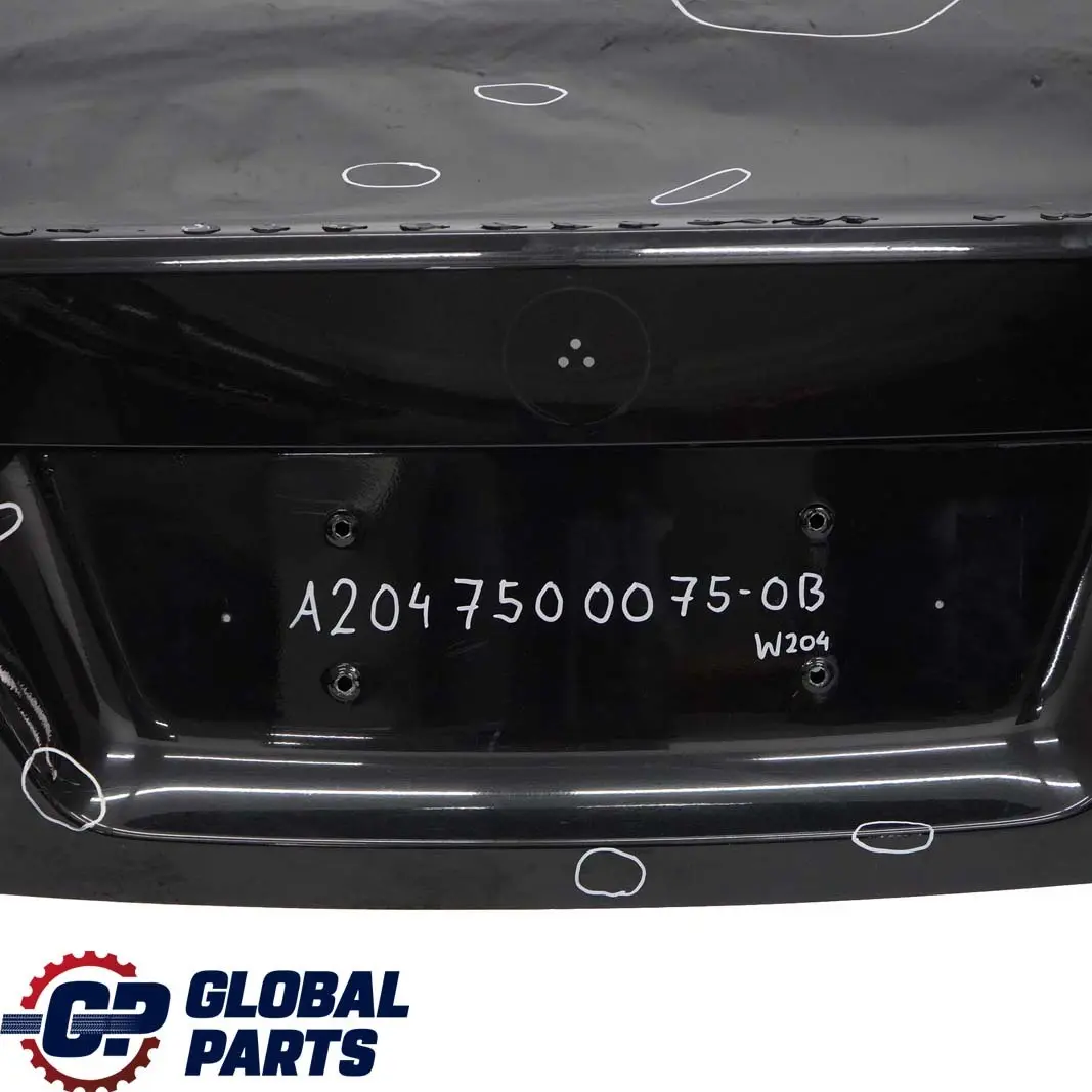 Mercedes-Benz C-Class W204 Saloon Boot Trunk Lid Tailgate Obsidian Black - 197 to with Part number A2047500075 Mercedes-Benz C-Class W204 Saloon Boot Trunk Lid Tailgate Obsidian Black - 197 - SKU A2047500075-OB - Part number A2047500075