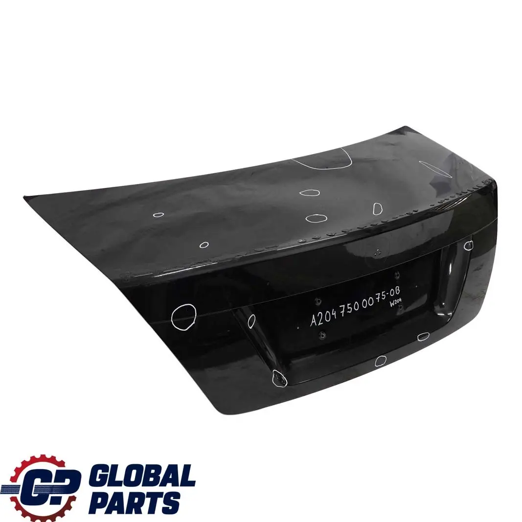  Mercedes-Benz C-Class W204 Saloon Boot Trunk Lid Tailgate Obsidian Black - 197 - SKU A2047500075-OB - Part number A2047500075