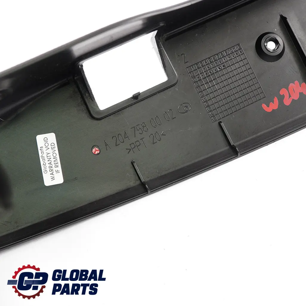 Puerta Trasera Tronco Manija Tailgate Trim Panel para Mercedes W204 con número de pieza A2047580002 Mercedes W204 Puerta Trasera Tronco Manija Tailgate Trim Panel - SKU A2047580002 - Número de pieza A2047580002