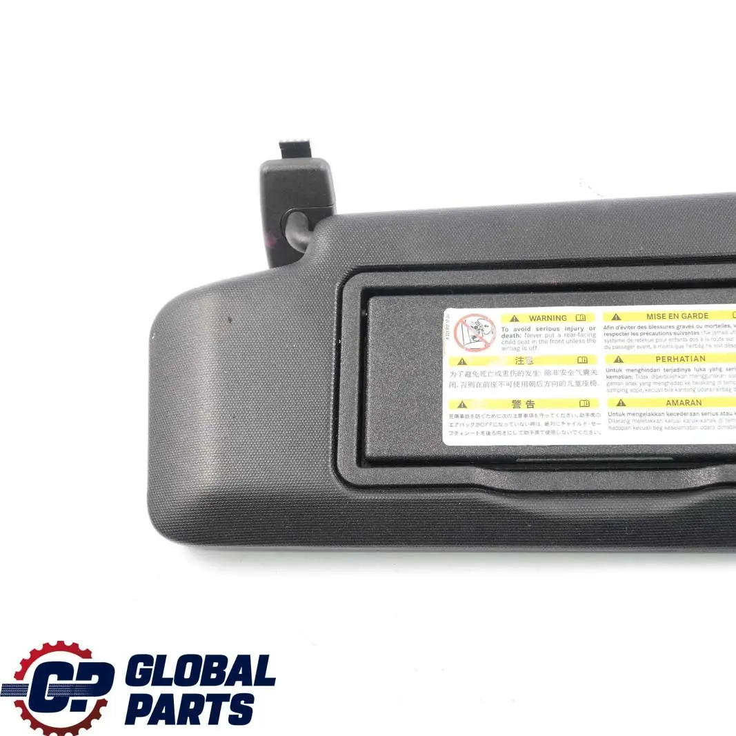Mercedes W204 Left N/S Sun Visor Cover Trim Black - SKU A2048104510 - Part number A2048104510