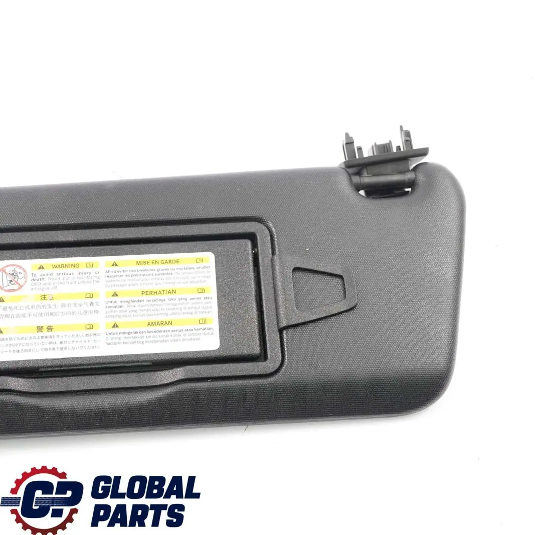 Mercedes W204 Left N/S Sun Visor Cover Trim Black - SKU A2048104510 - Part number A2048104510