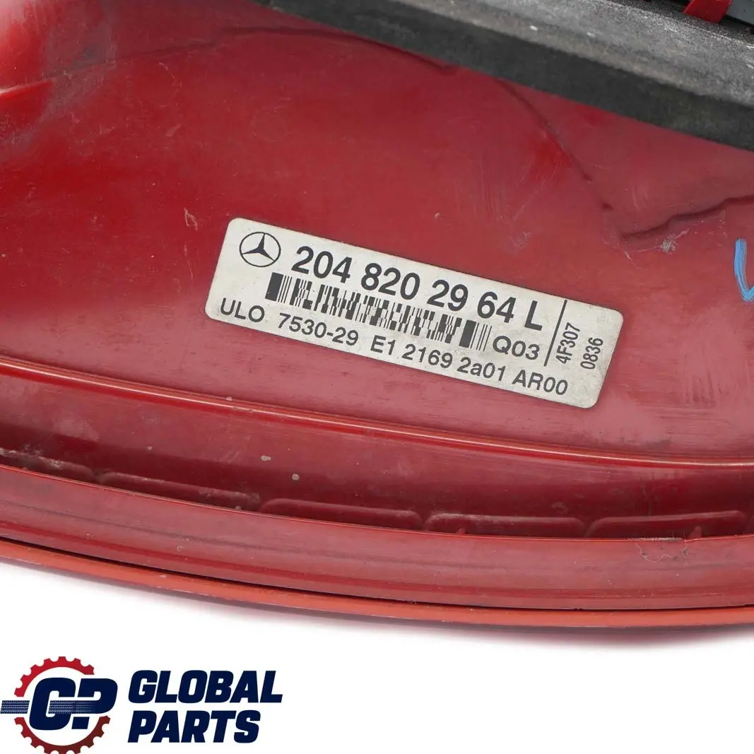 Mercedes W204 Hinten links Rücklicht Lampe Seite Panel - SKU A2048202964 - Teilenummer A2048202964