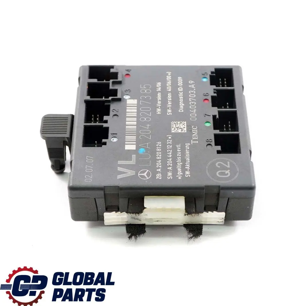 Mercedes C W204 Porta anteriore sinistra Modulo unità di controllo - SKU A2048207385 - Numero di parte A2048207385