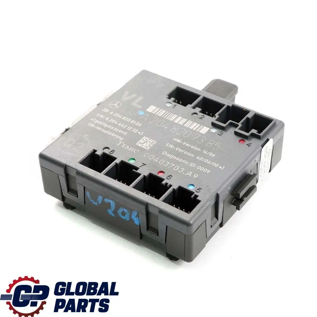  Mercedes-Benz C W204 Front Left Door N/S Control Unit Module - SKU A2048207385 - Part number A2048207385