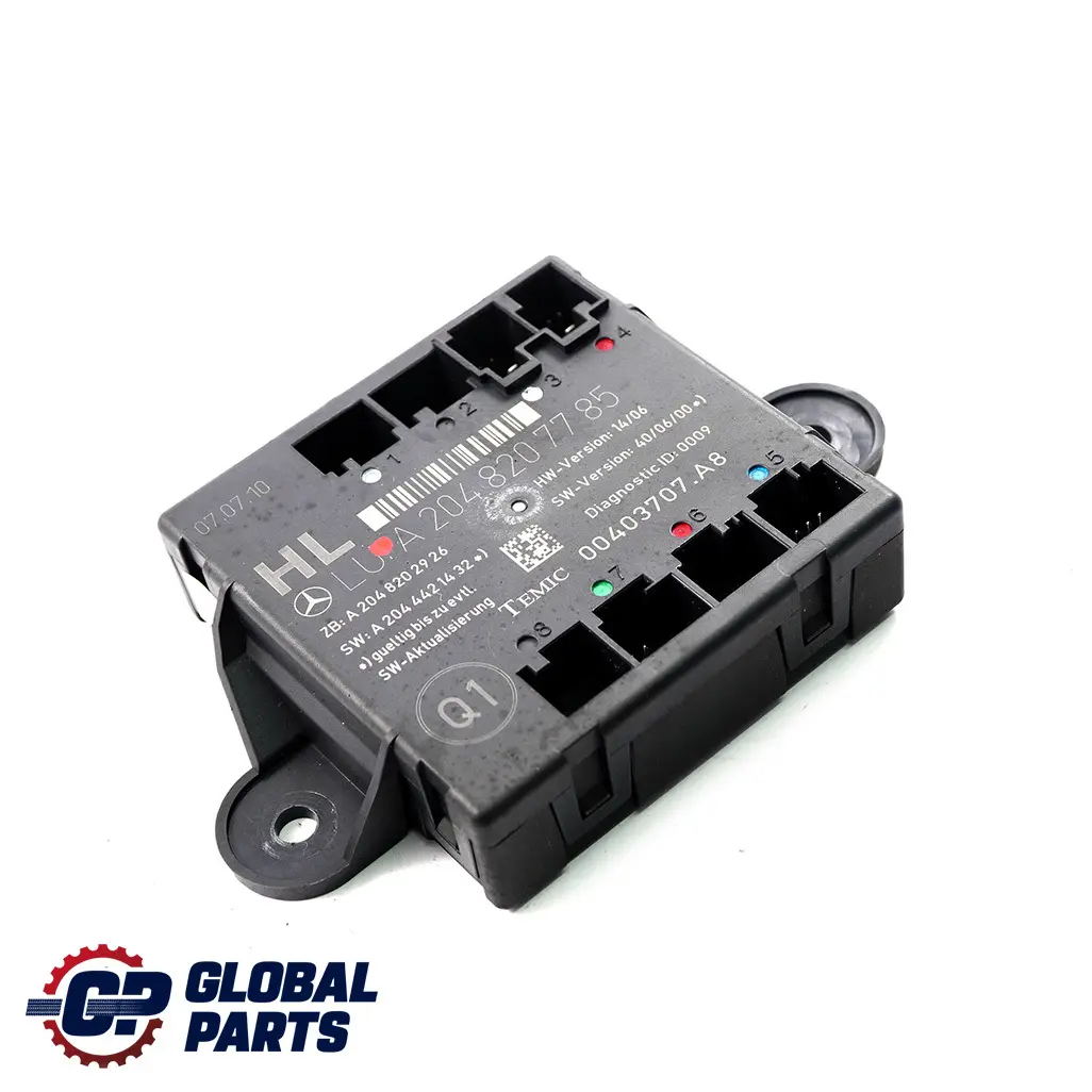 Porta posteriore sinistra Modulo unità di controllo per Mercedes W204 con numero di parte A2048207785 Mercedes W204 Porta posteriore sinistra Modulo unità di controllo - SKU A2048207785 - Numero di parte A2048207785