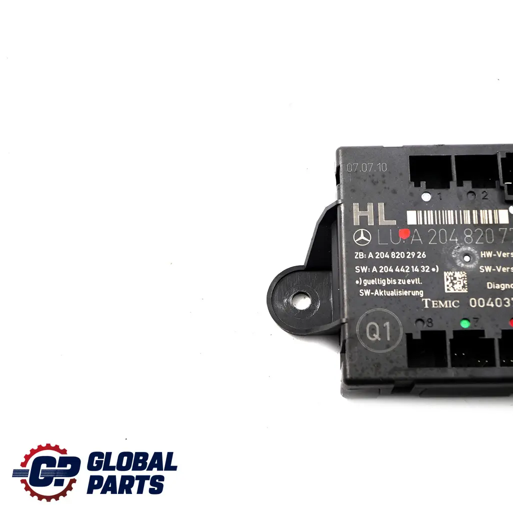 Porta posteriore sinistra Modulo unità di controllo per Mercedes W204 con numero di parte A2048207785 Mercedes W204 Porta posteriore sinistra Modulo unità di controllo - SKU A2048207785 - Numero di parte A2048207785