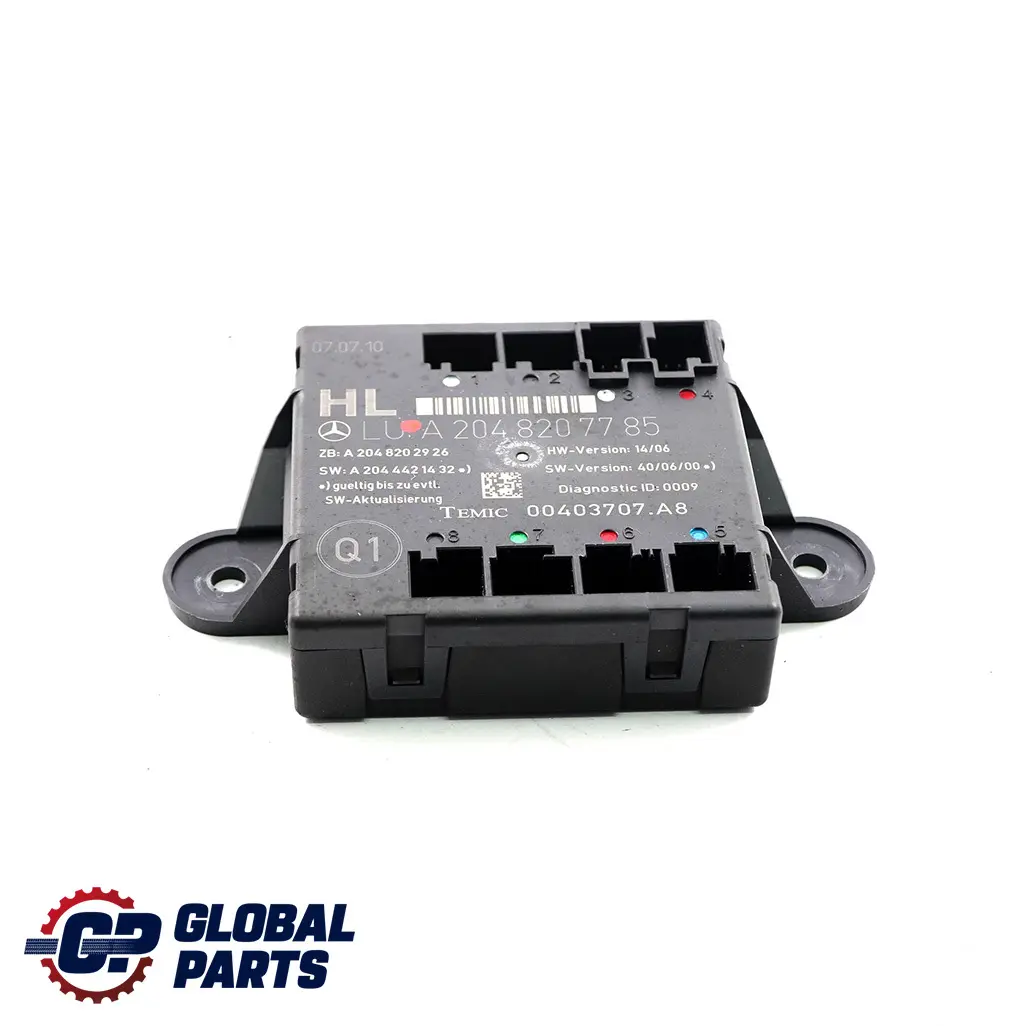Porta posteriore sinistra Modulo unità di controllo per Mercedes W204 con numero di parte A2048207785 Mercedes W204 Porta posteriore sinistra Modulo unità di controllo - SKU A2048207785 - Numero di parte A2048207785