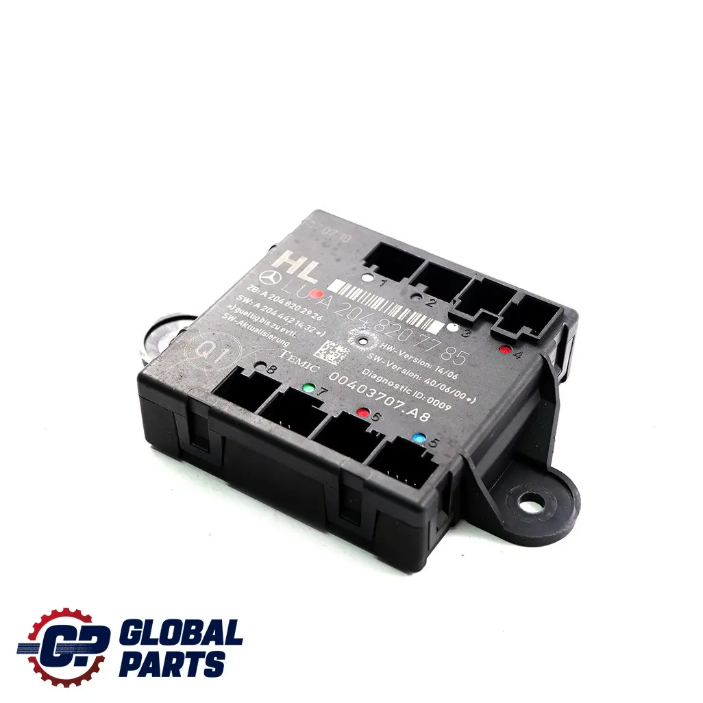 Porta posteriore sinistra Modulo unità di controllo per Mercedes W204 con numero di parte A2048207785 Mercedes W204 Porta posteriore sinistra Modulo unità di controllo - SKU A2048207785 - Numero di parte A2048207785