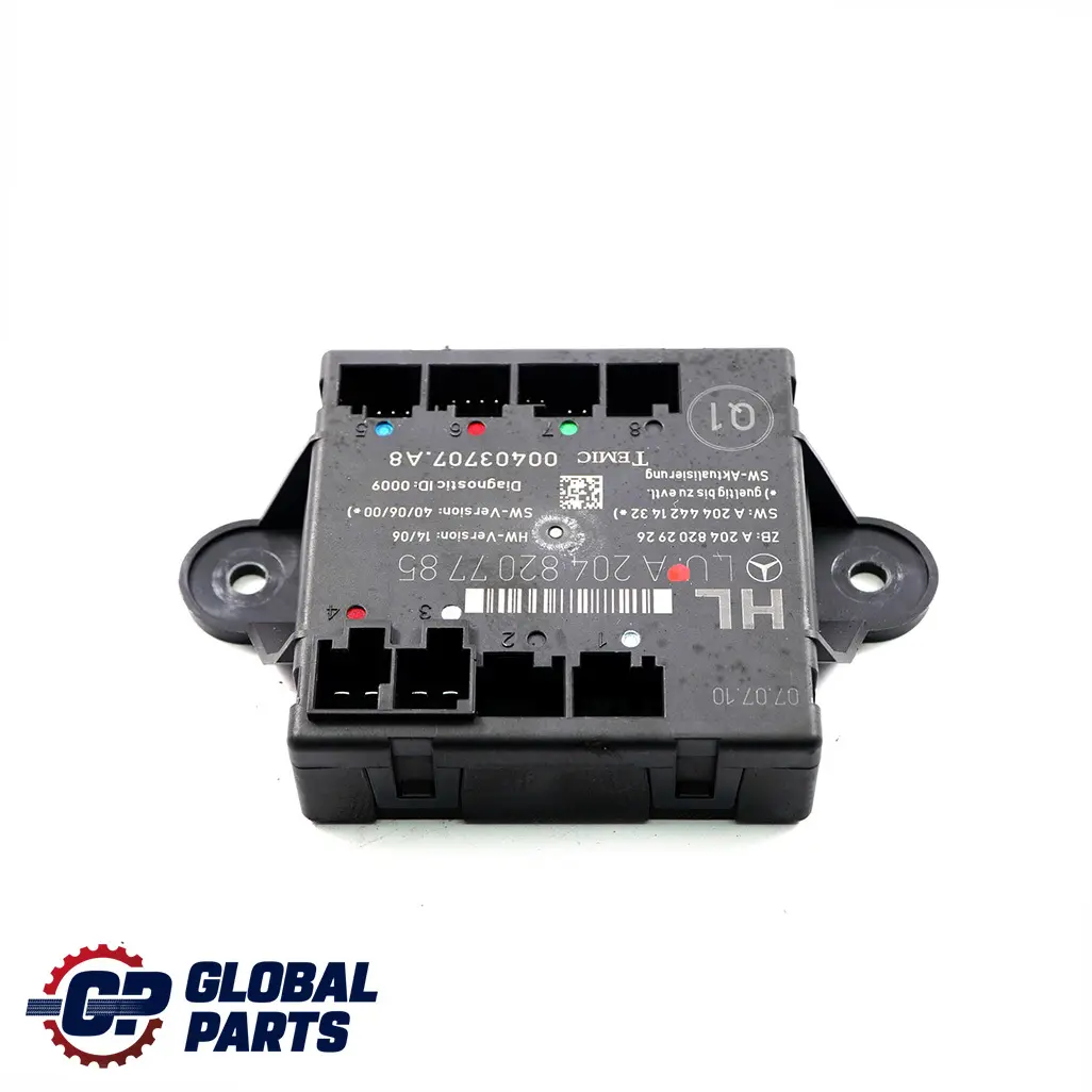 Porta posteriore sinistra Modulo unità di controllo per Mercedes W204 con numero di parte A2048207785 Mercedes W204 Porta posteriore sinistra Modulo unità di controllo - SKU A2048207785 - Numero di parte A2048207785