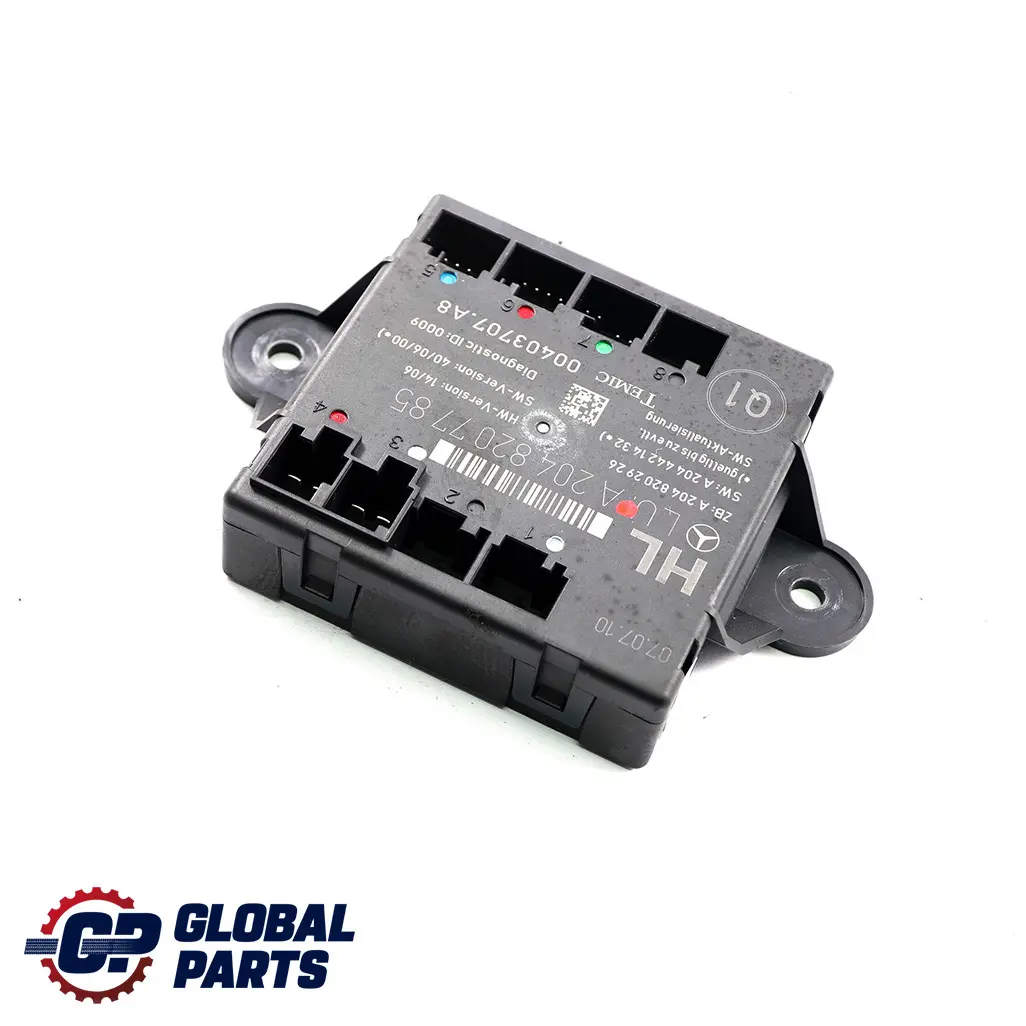 Porta posteriore sinistra Modulo unità di controllo per Mercedes W204 con numero di parte A2048207785 Mercedes W204 Porta posteriore sinistra Modulo unità di controllo - SKU A2048207785 - Numero di parte A2048207785