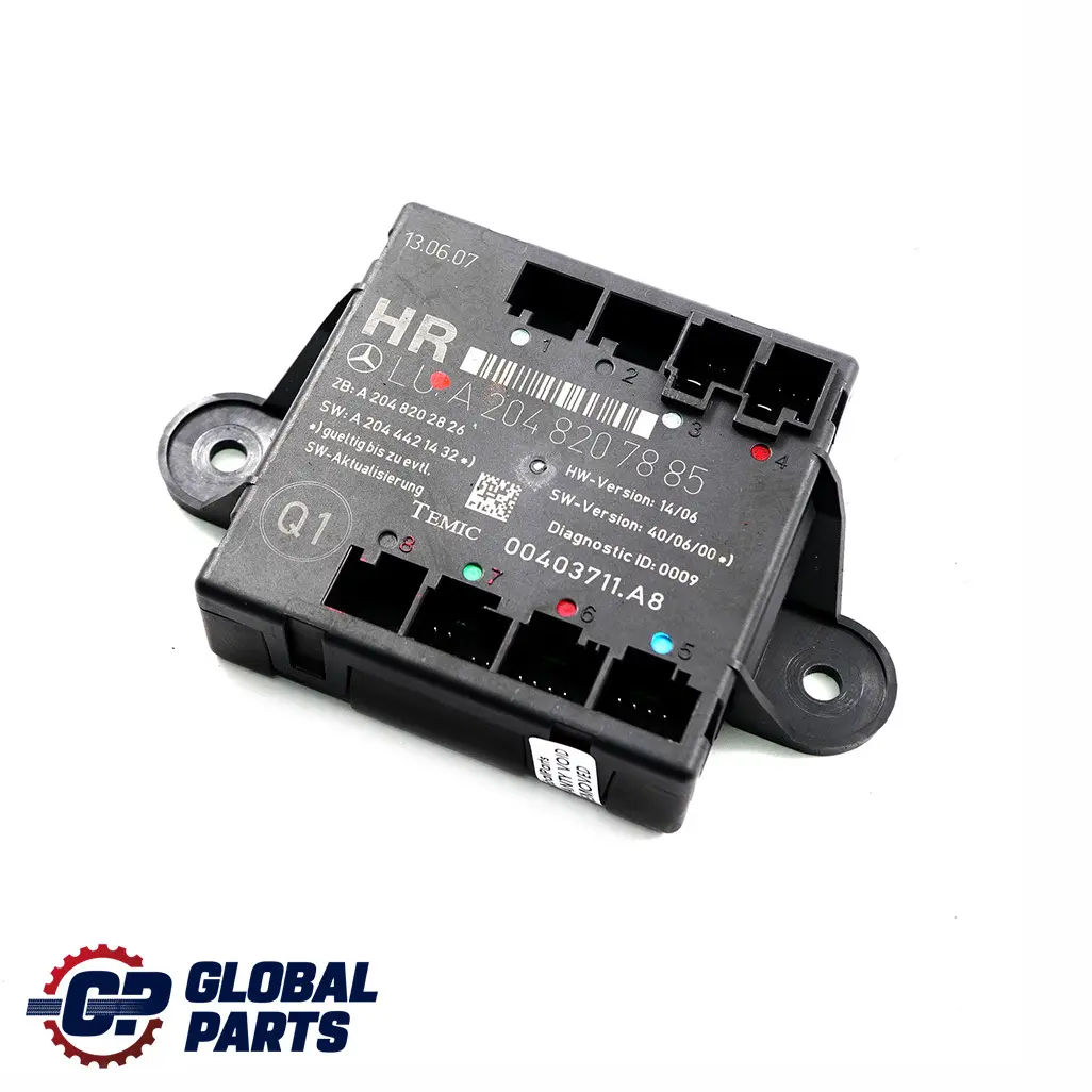 Mercedes-Benz W204 Modulo unità di controllo porta posteriore destra per con numero di parte A2048207885 Mercedes-Benz W204 Modulo unità di controllo porta posteriore destra - SKU A2048207885 - Numero di parte A2048207885