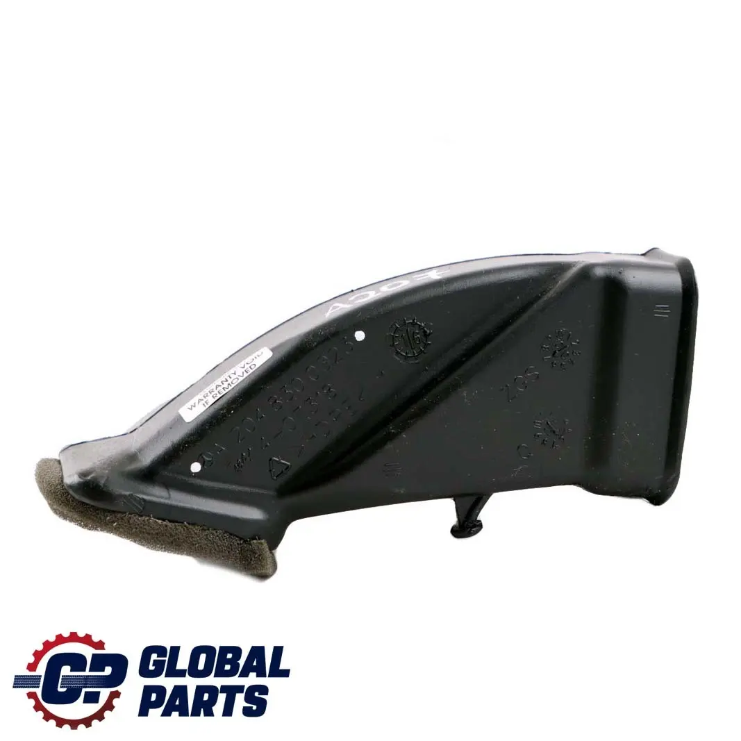 Mercedes-Benz C E Class W204 W207 Air Duct Plastic Pipe Right O/S to with Part number A2048300023 Mercedes-Benz C E Class W204 W207 Air Duct Plastic Pipe Right O/S - SKU A2048300023 - Part number A2048300023