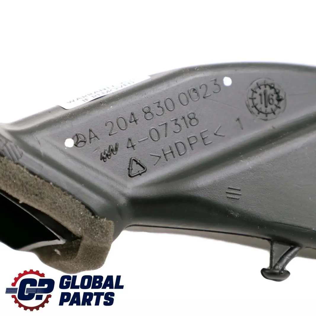 Mercedes-Benz C E Class W204 W207 Air Duct Plastic Pipe Right O/S to with Part number A2048300023 Mercedes-Benz C E Class W204 W207 Air Duct Plastic Pipe Right O/S - SKU A2048300023 - Part number A2048300023