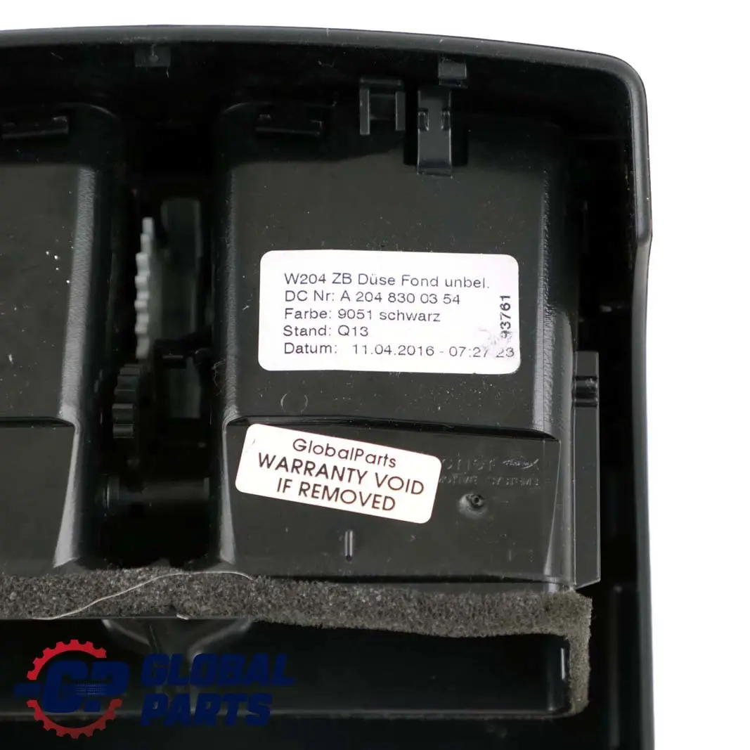 Mercedes W204 W207 Console centrale bocchetta aria posteriore - SKU A2048300354 - Numero di parte A2048300354