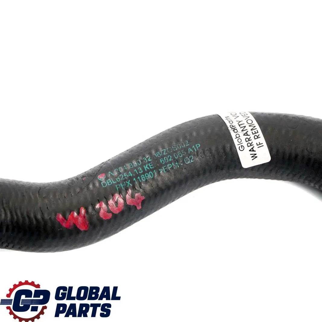Mercedes-Benz C-Class W204 200 220 CDI OM646 Engine Water Coolant Hose to with Part number A2048303296 Mercedes-Benz C-Class W204 200 220 CDI OM646 Engine Water Coolant Hose - SKU A2048303296 - Part number A2048303296