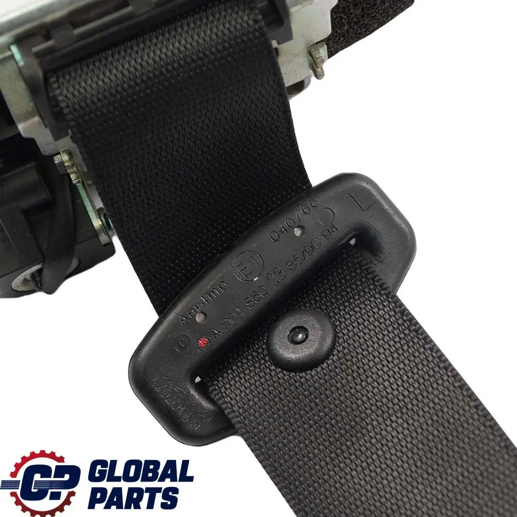 Mercedes W204 Rear Upper Seat Belt Seatbelt Left N/S Black - SKU A2048600385 - Part number A2048600385