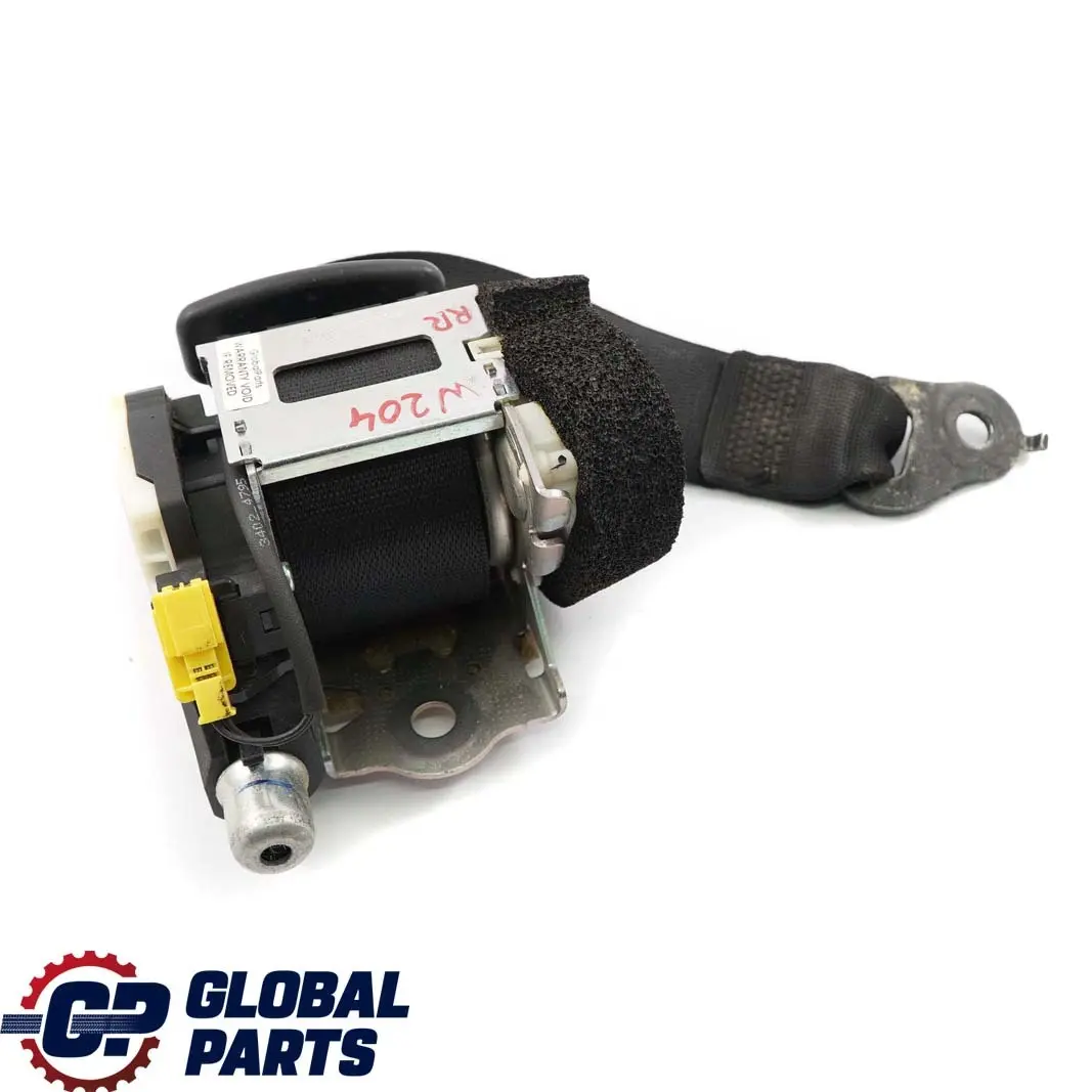 Mercedes W204 Sicherheitsgurt Hinten Rechts Schwarz - SKU A2048600485 - Teilenummer A2048600485