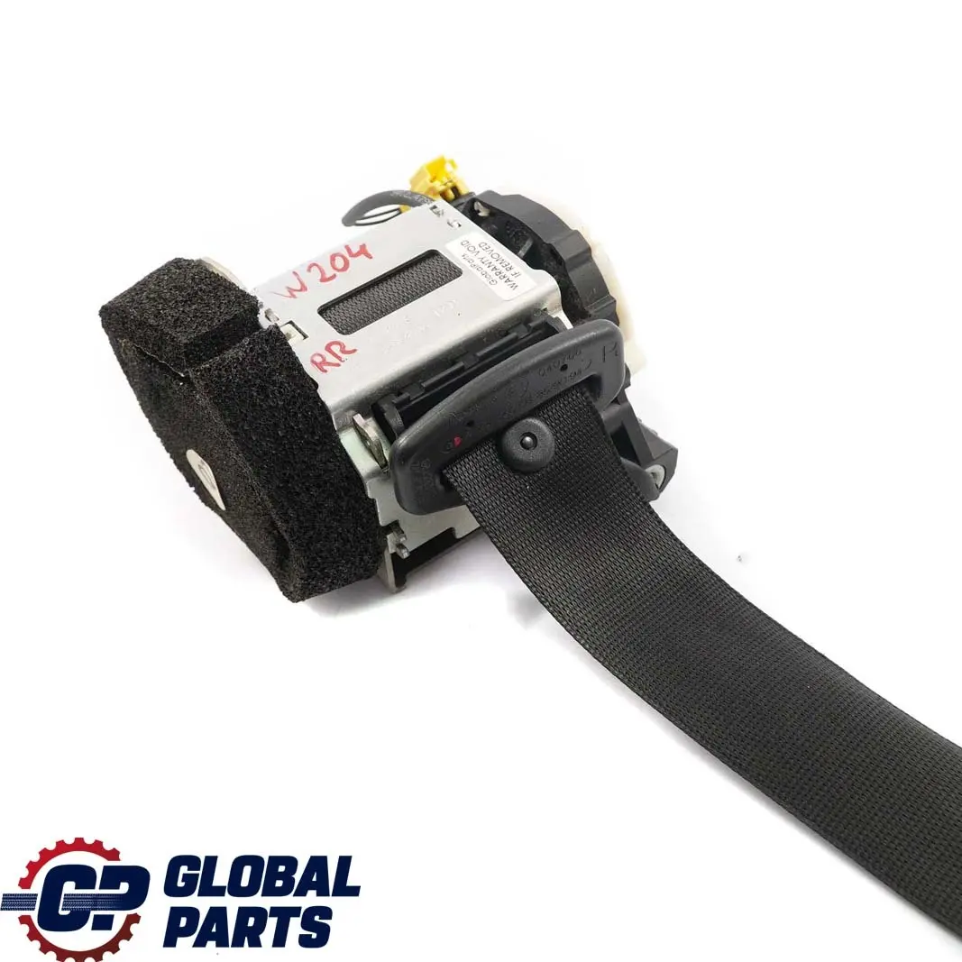  Mercedes-Benz C-Class W204 Rear Right O/S Seat Belt Black - SKU A2048600485 - Part number A2048600485