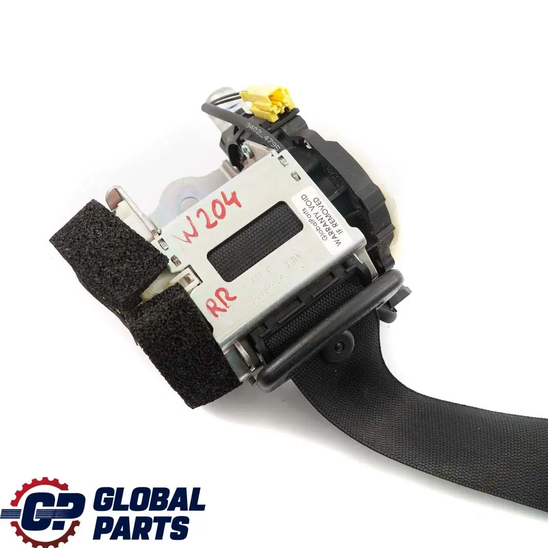 Sicherheitsgurt Hinten Rechts Schwarz für Mercedes W204 mit Teilenummer A2048600485 Mercedes W204 Sicherheitsgurt Hinten Rechts Schwarz - SKU A2048600485 - Teilenummer A2048600485