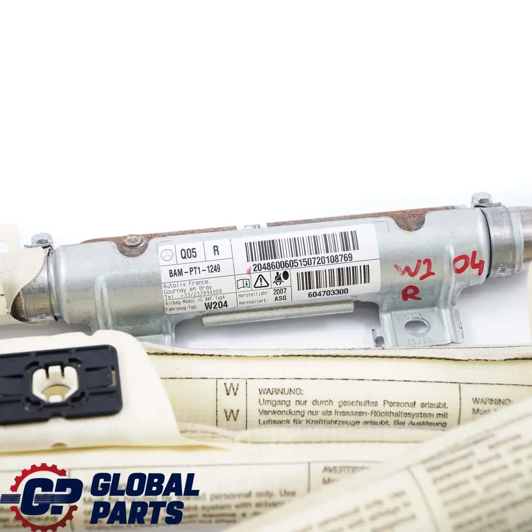 Module D'Air De Toit Droit pour Mercedes W204 à propos du numéro de pièce A2048600605 Mercedes W204 Module D'Air De Toit Droit - SKU A2048600605 - Numéro de pièce A2048600605