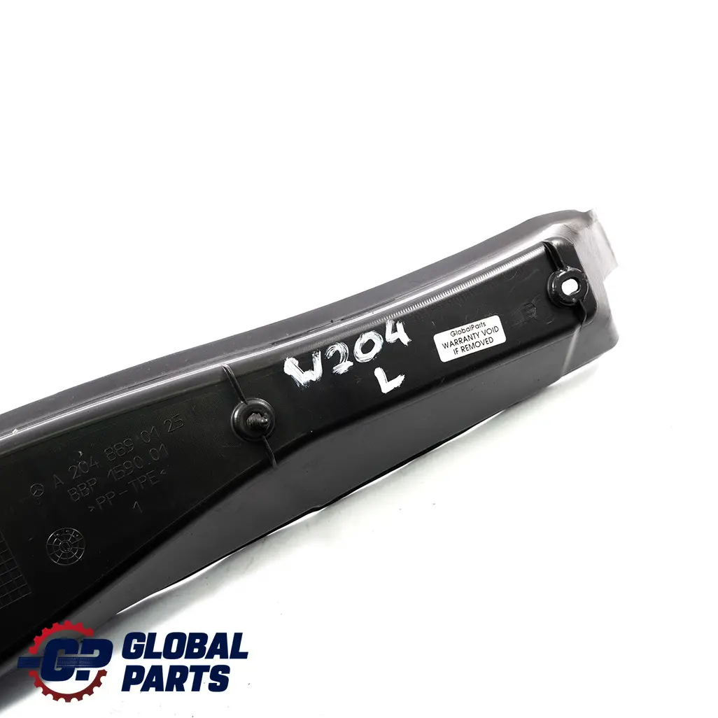  Mercedes-Benz W204 Parafango anteriore sinistro Coperchio parafango portapolvere - SKU A2048890125 - Numero di parte A2048890125