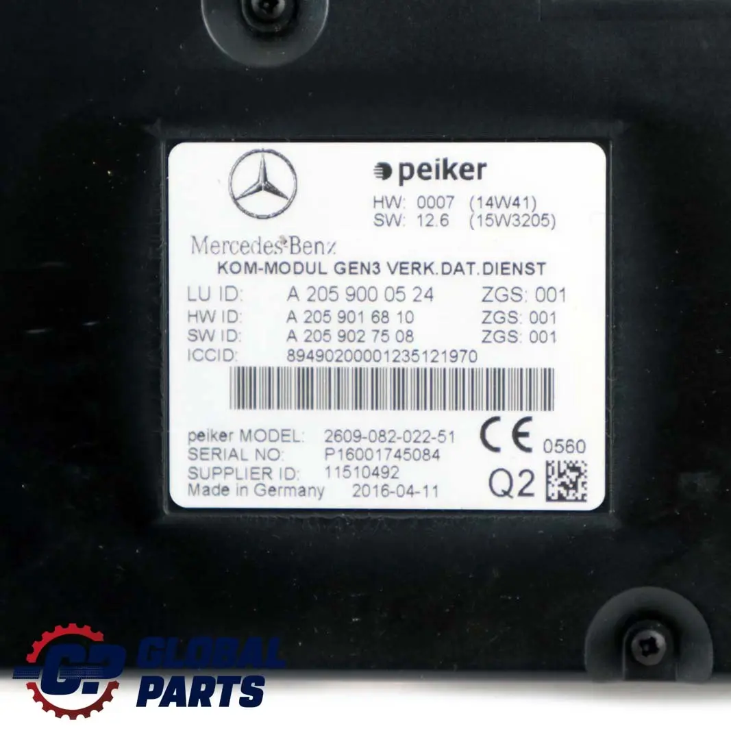 Mercedes W207 W212 Moduł Komunikacyjny Telematics - SKU A2059000524 - Numer Części A2059000524