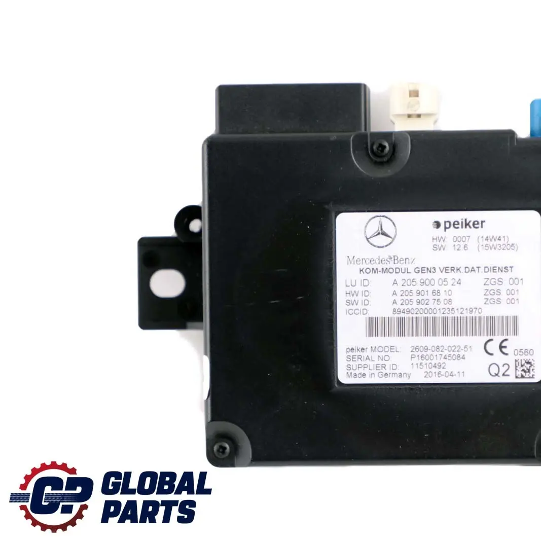 W207 W212 Telematics Services Communication Module to Mercedes with Part number A2059000524 Mercedes W207 W212 Telematics Services Communication Module - SKU A2059000524 - Part number A2059000524
