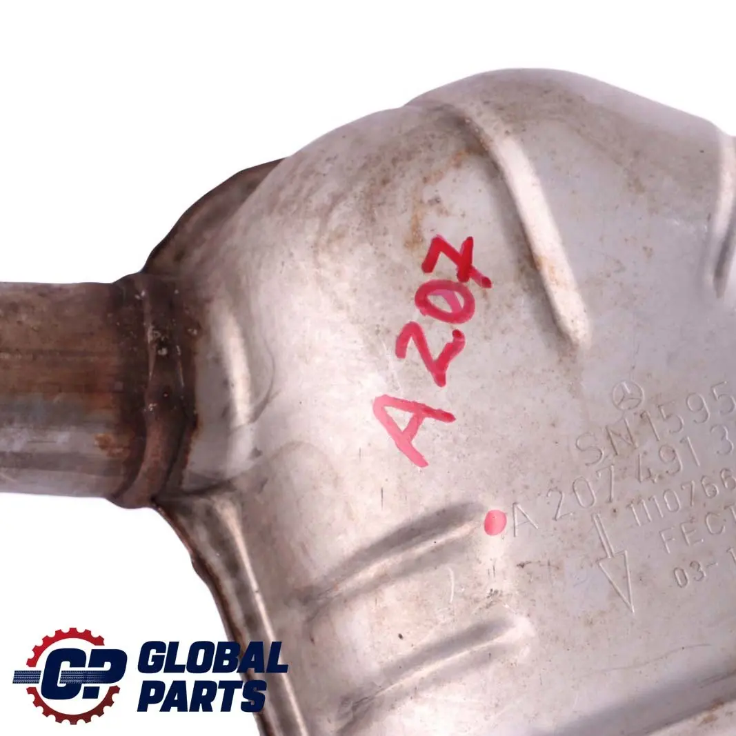Mercedes-Benz E-Class W207 Cabrio A207 Diesel Exhaust Box Muffler Left N/S to with Part number A2074908321 Mercedes-Benz E-Class W207 Cabrio A207 Diesel Exhaust Box Muffler Left N/S - SKU A2074908321 - Part number A2074908321