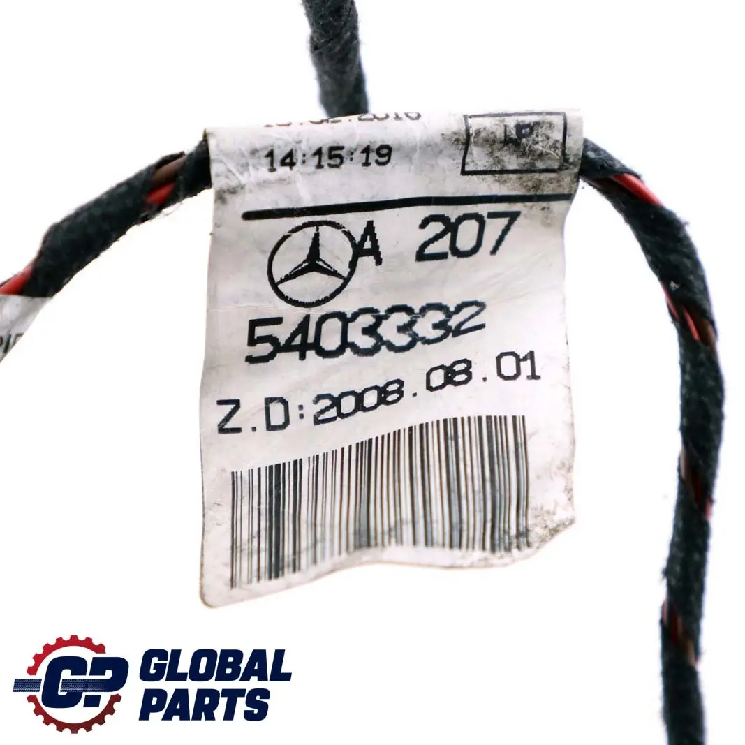 Convertible Cable Mercedes A207 C207 Roof Rail Wiring Harness - SKU A2075403332 - Part number A2075403332
