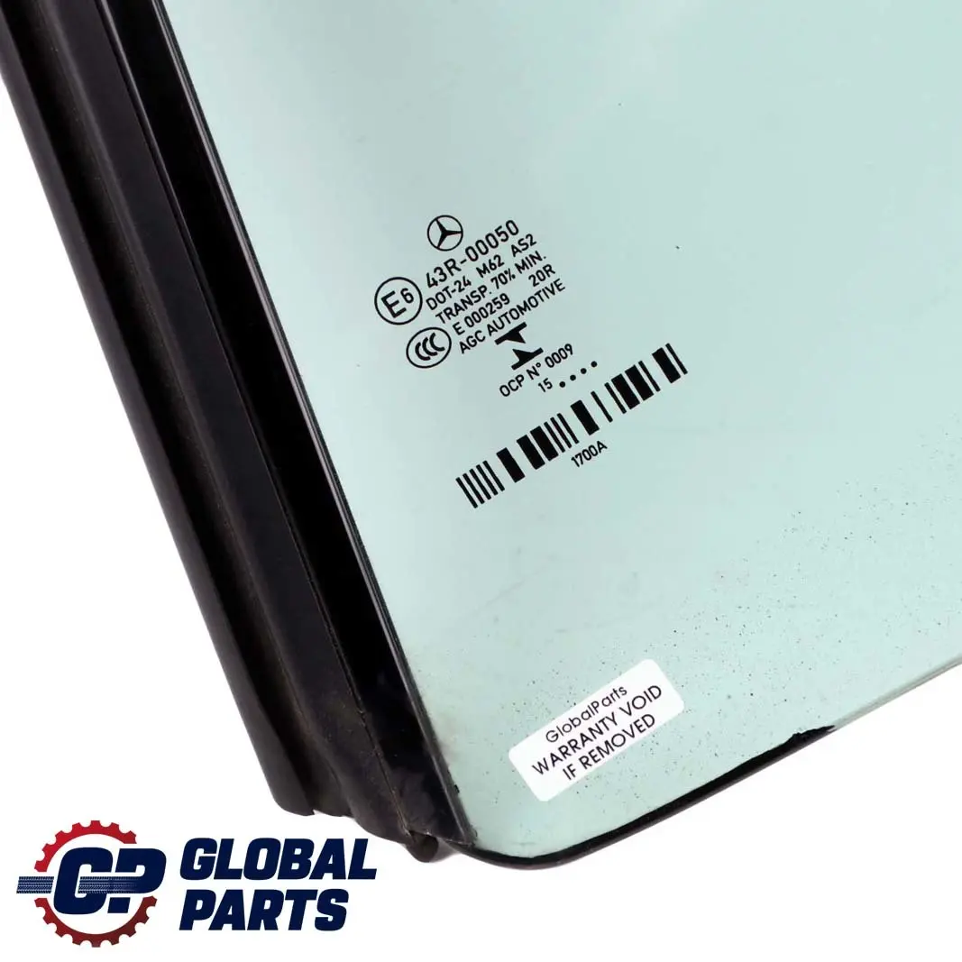 Left N/S Window Glass Pane AS2 to Mercedes A207 Convertible Rear with Part number A2076701700 Mercedes A207 Convertible Rear Left N/S Window Glass Pane AS2 - SKU A2076701700 - Part number A2076701700