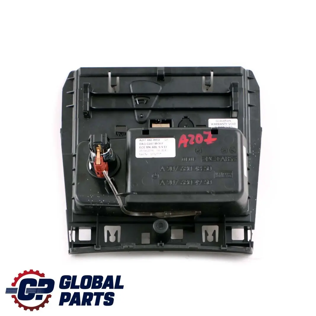  Mercedes-Benz Clase E W207 Panel Cenicero Consola Central - SKU A2076804850 - Número de pieza A2076804850