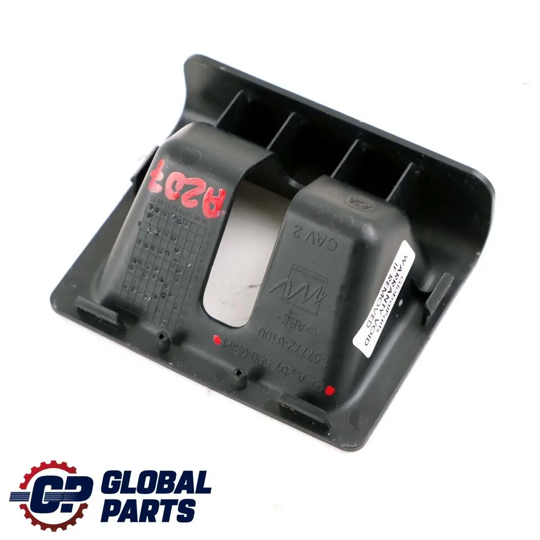 Mercedes-Benz E A207 Convertible Trunk Boot Tailgate Lock Cover to with Part number A2076900341 Mercedes-Benz E A207 Convertible Trunk Boot Tailgate Lock Cover - SKU A2076900341 - Part number A2076900341